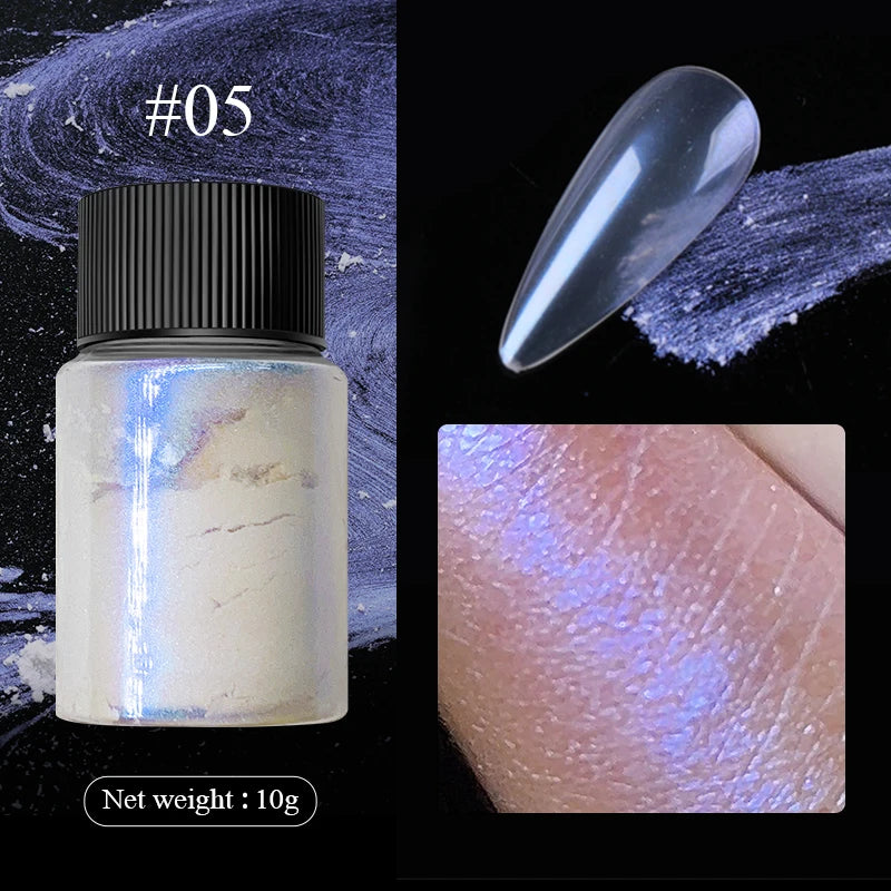 1Box Nail Mirror Glitter Powder Metallic Colorful Dust Metal Effect Nail Glitter Gold Nail Art UV Gel Polish Chrome Flakes Dust