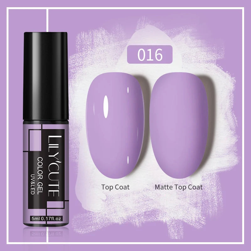 LILYCUTE 5ml Gold Sliver Metallic Liner Gel Nail Polish French Style Super Bright Mirror Pull Line Graffiti Painting Stripe Gel