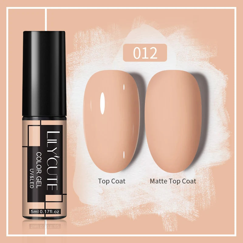 LILYCUTE 5ml Gold Sliver Metallic Liner Gel Nail Polish French Style Super Bright Mirror Pull Line Graffiti Painting Stripe Gel