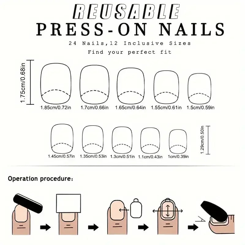 24pcs Autumn&Winter Press-On Nails Set-Glossy Short Oval Golden Brown&Fire Red Maple Leaf Design Full Cover Fake Nails For Women