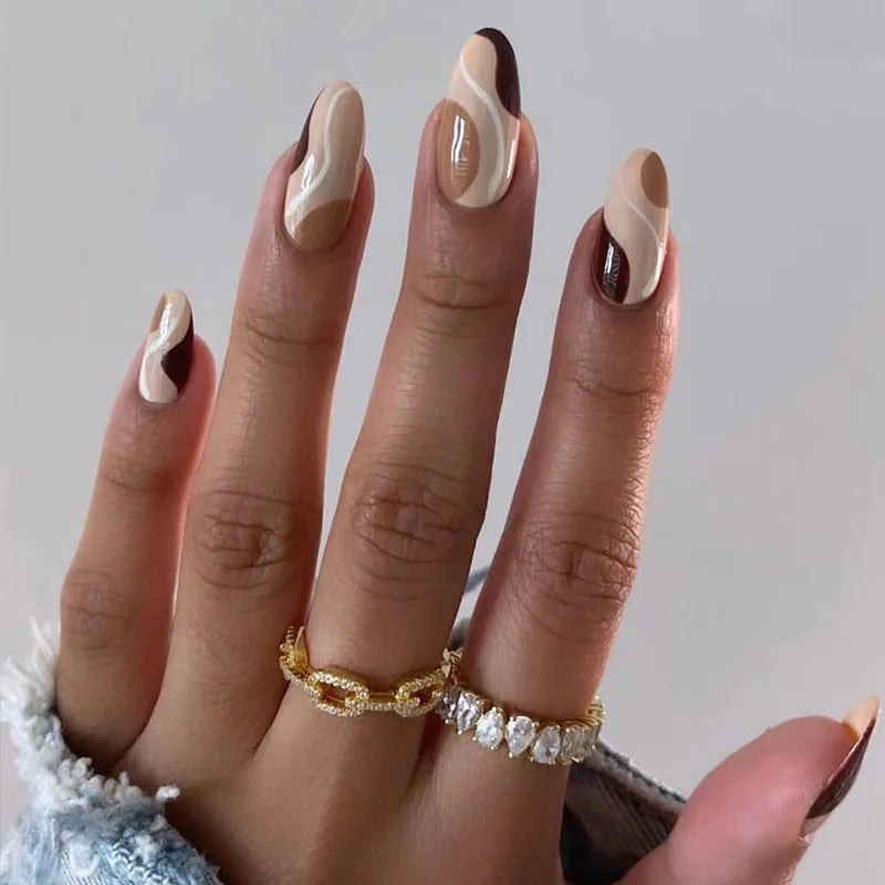 24Pcs White Ice Camellia Short False Nails Art Light Pink Sweet Girls Acrylic Press on Nails Full Cover Removable Fake Nail Set