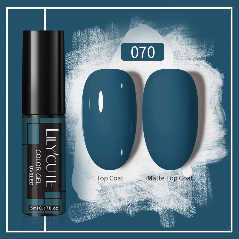 LILYCUTE 5ml Gold Sliver Metallic Liner Gel Nail Polish French Style Super Bright Mirror Pull Line Graffiti Painting Stripe Gel