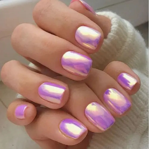 24Pcs Solid Color Wine Red Design Fake Nail Short Square Press on False Nails Simple Detachable Finished Full Cover Nail Tips