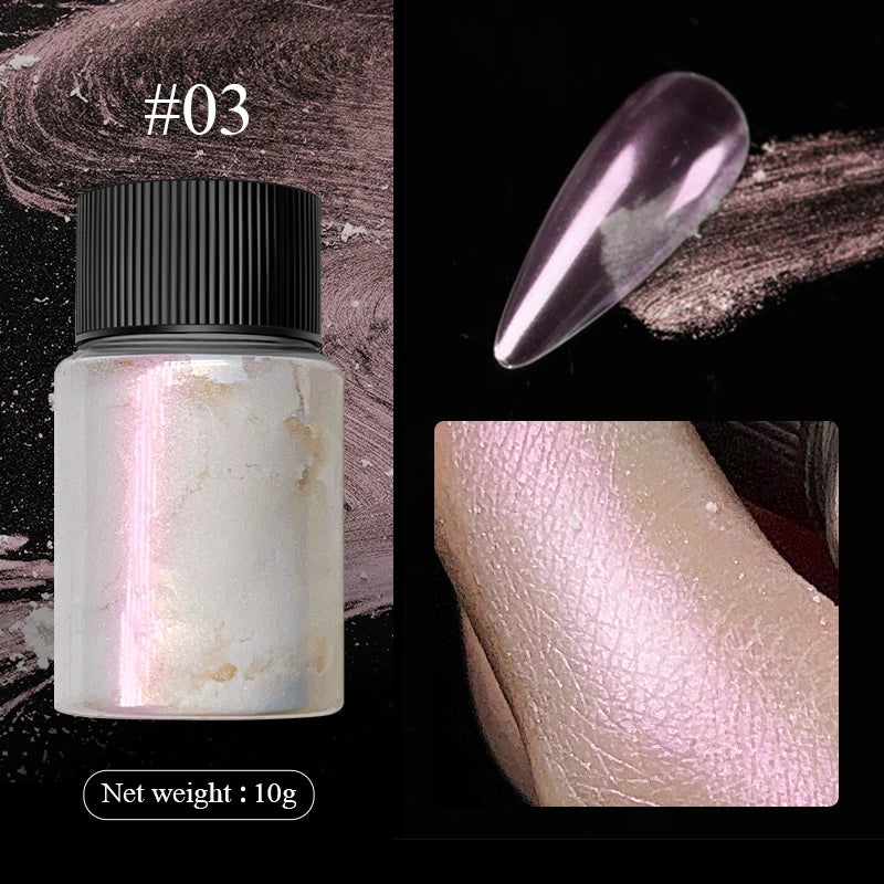 1Box Nail Mirror Glitter Powder Metallic Colorful Dust Metal Effect Nail Glitter Gold Nail Art UV Gel Polish Chrome Flakes Dust