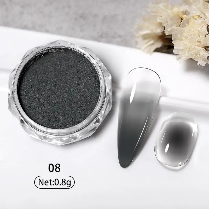 1Box Nail Mirror Glitter Powder Metallic Colorful Dust Metal Effect Nail Glitter Gold Nail Art UV Gel Polish Chrome Flakes Dust