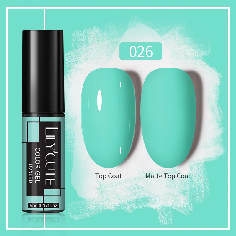 LILYCUTE 5ml Gold Sliver Metallic Liner Gel Nail Polish French Style Super Bright Mirror Pull Line Graffiti Painting Stripe Gel
