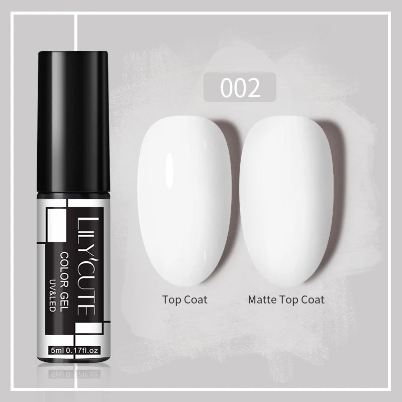 LILYCUTE 5ml Gold Sliver Metallic Liner Gel Nail Polish French Style Super Bright Mirror Pull Line Graffiti Painting Stripe Gel