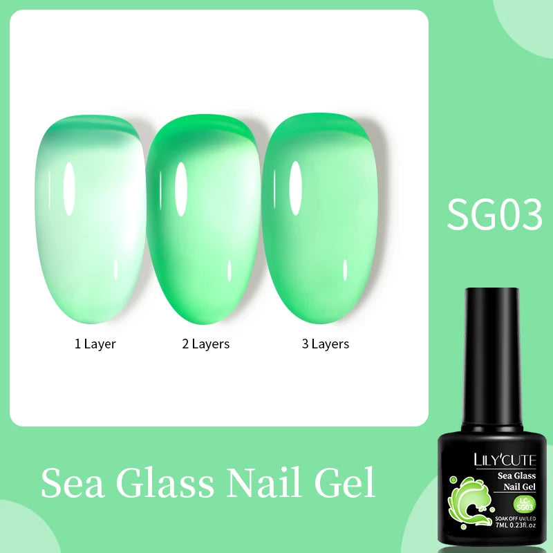 LILYCUTE 9D Rainbow Glitter Cat Magnetic Nail Gel Polish Snowlight Semi Permanent Soak Off Sparkling Nail Varnish