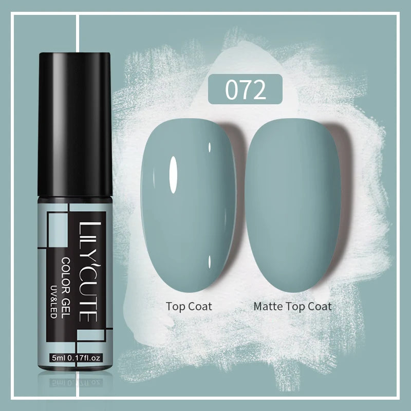 LILYCUTE 5ml Gold Sliver Metallic Liner Gel Nail Polish French Style Super Bright Mirror Pull Line Graffiti Painting Stripe Gel