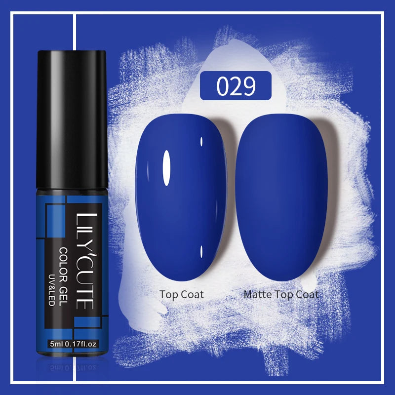 LILYCUTE 5ml Gold Sliver Metallic Liner Gel Nail Polish French Style Super Bright Mirror Pull Line Graffiti Painting Stripe Gel
