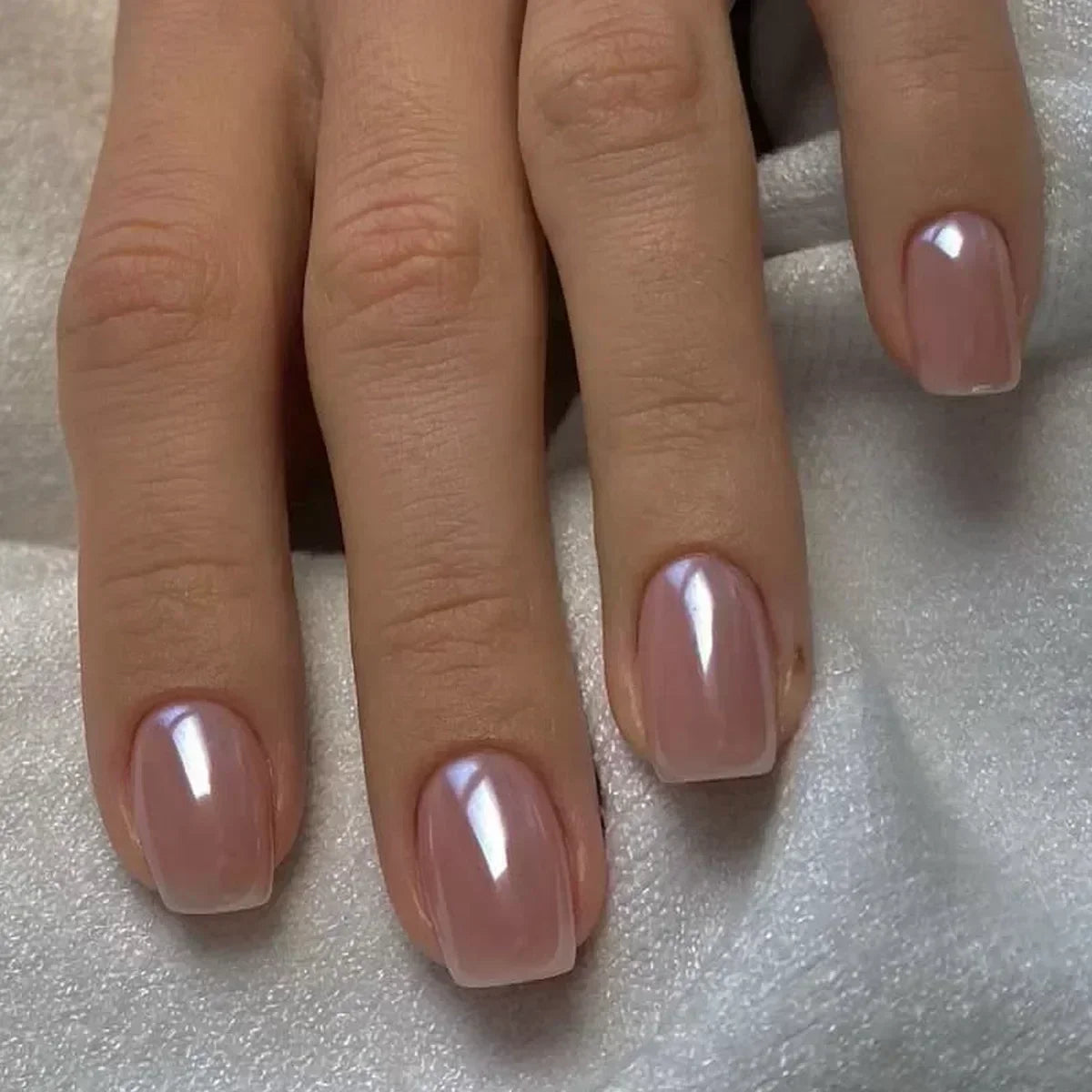 24Pcs Ballerina False Nails with Glue Short Nail Beauty Tools Press on Fake Nails Full Cover Artificial Nails Tips Manicure