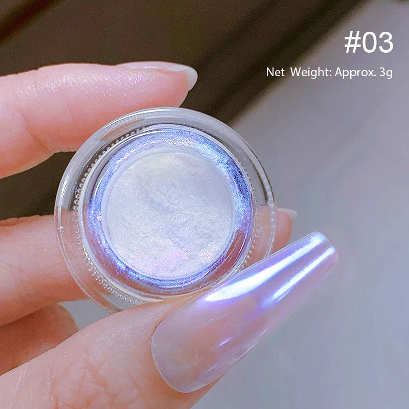 1Box Nail Mirror Glitter Powder Metallic Colorful Dust Metal Effect Nail Glitter Gold Nail Art UV Gel Polish Chrome Flakes Dust