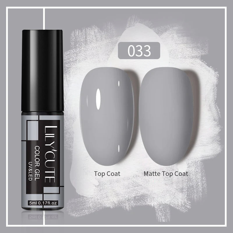 LILYCUTE 5ml Gold Sliver Metallic Liner Gel Nail Polish French Style Super Bright Mirror Pull Line Graffiti Painting Stripe Gel