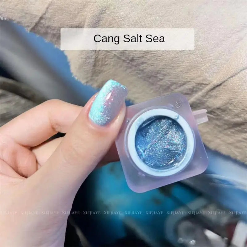 Water Light Cat Eye Gel Semi Permanent Soak Off Holographic Crystal Magnetic Gel Polish For Nail Art DIY Salon Nail Beauty 10ml