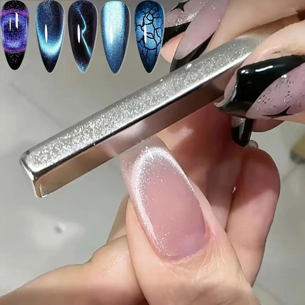 15cm Big Cylinder Double-head Magnet Stick For Nail Gel Polish Cat Eye Design 9D Gradient Ombre Effect Nail Art Manicure Tools