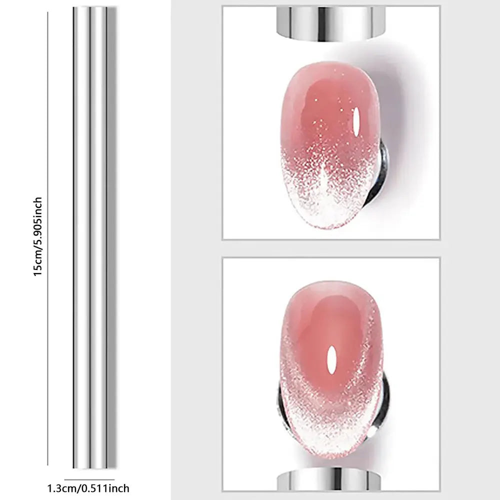 15cm Big Cylinder Double-head Magnet Stick For Nail Gel Polish Cat Eye Design 9D Gradient Ombre Effect Nail Art Manicure Tools