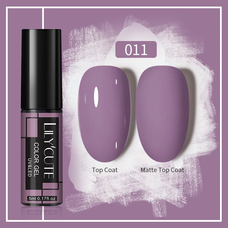 LILYCUTE 5ml Gold Sliver Metallic Liner Gel Nail Polish French Style Super Bright Mirror Pull Line Graffiti Painting Stripe Gel