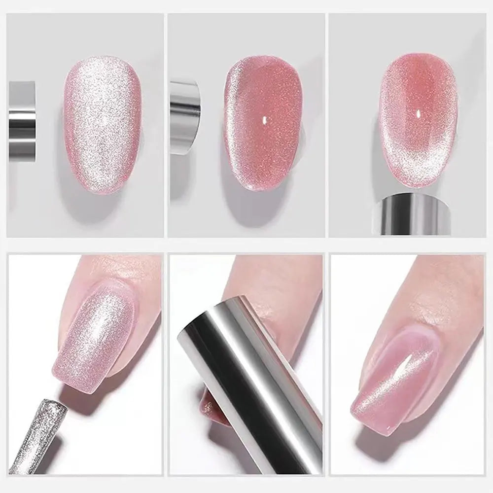 15cm Big Cylinder Double-head Magnet Stick For Nail Gel Polish Cat Eye Design 9D Gradient Ombre Effect Nail Art Manicure Tools
