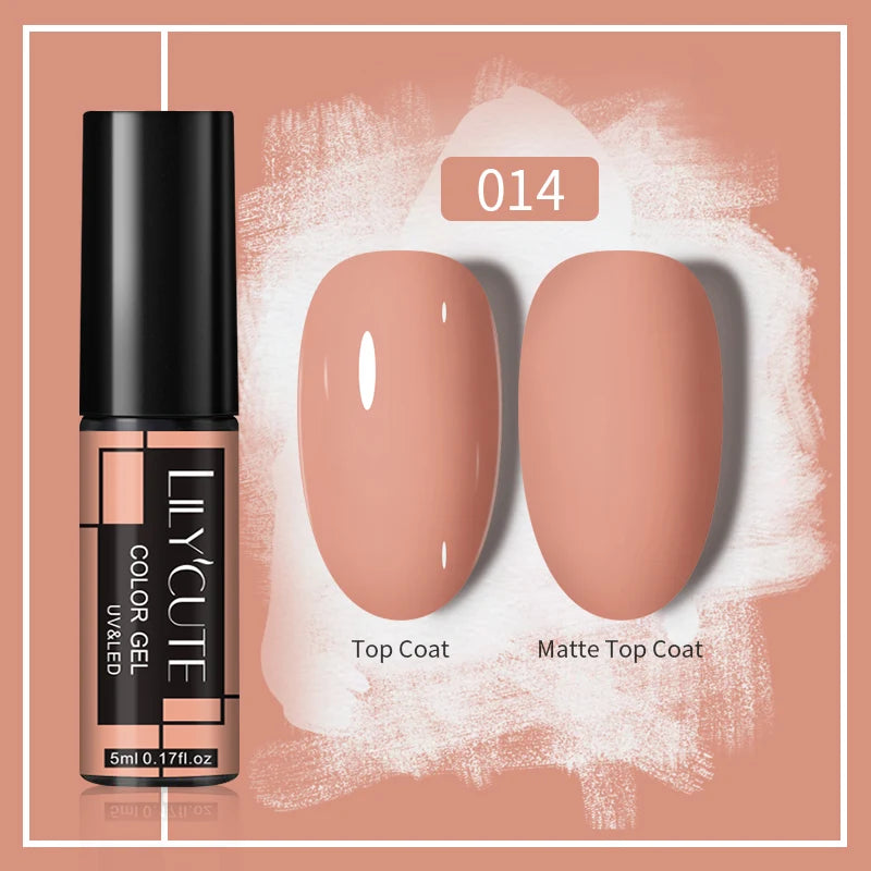 LILYCUTE 5ml Gold Sliver Metallic Liner Gel Nail Polish French Style Super Bright Mirror Pull Line Graffiti Painting Stripe Gel