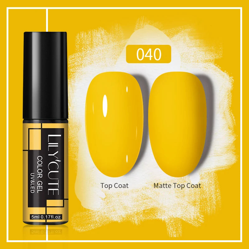 LILYCUTE 5ml Gold Sliver Metallic Liner Gel Nail Polish French Style Super Bright Mirror Pull Line Graffiti Painting Stripe Gel
