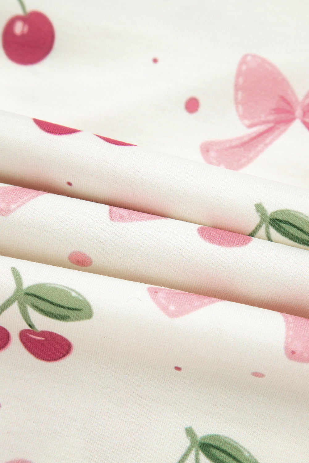 White Floral Print Contrast Pipping Short Pajamas Set