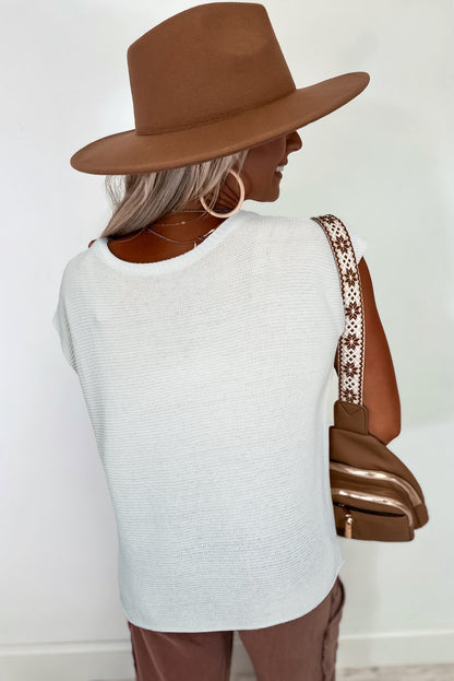 Sachet Pink Solid Color Sweater Tee with Side Slits