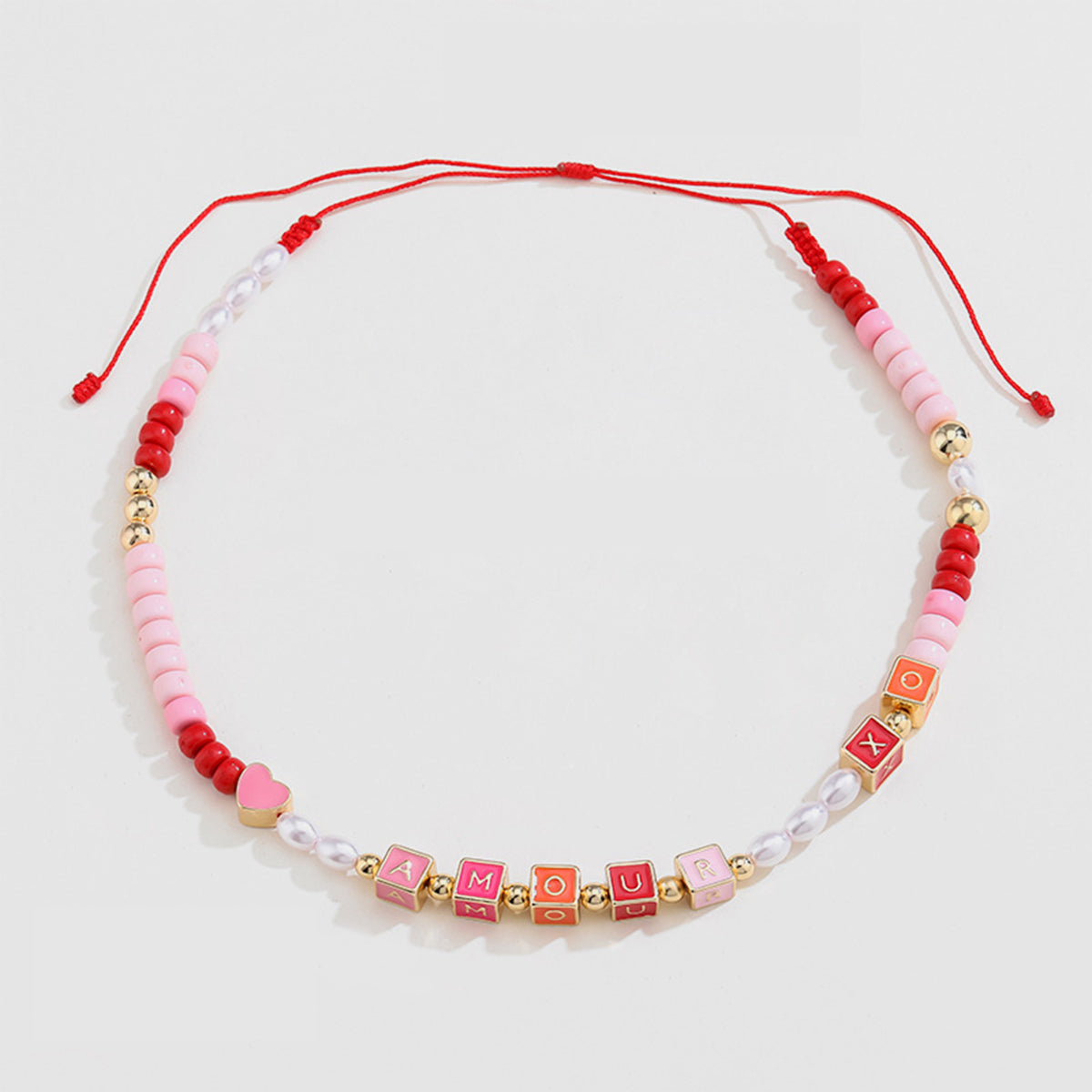 Acrylic Geometric Bead Necklace