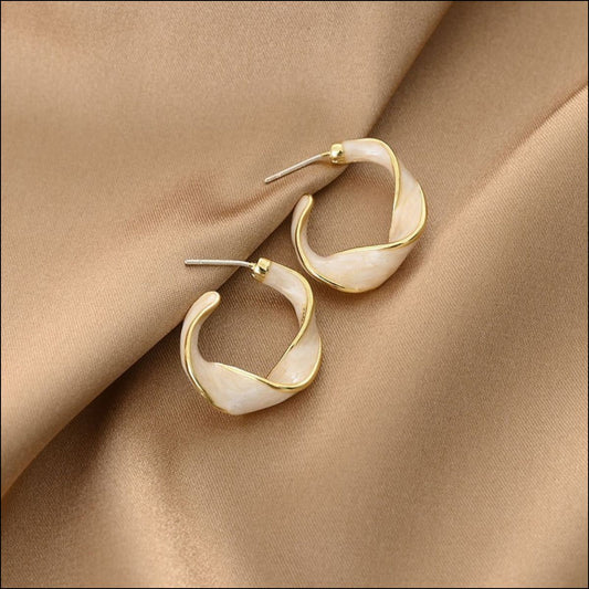 Alloy C-Hoop Earrings