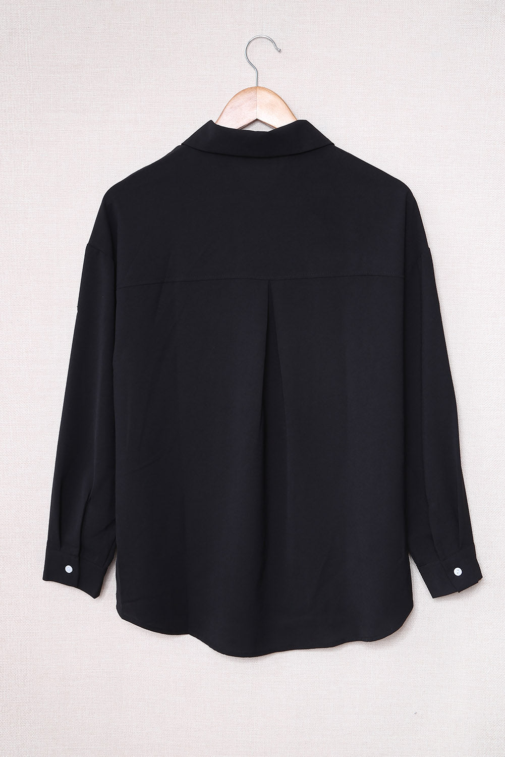 Button Up Collared Neck Long Sleeve Shirt