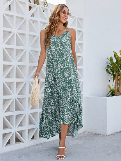 Ditsy Floral Scoop Neck Midi Cami Dress