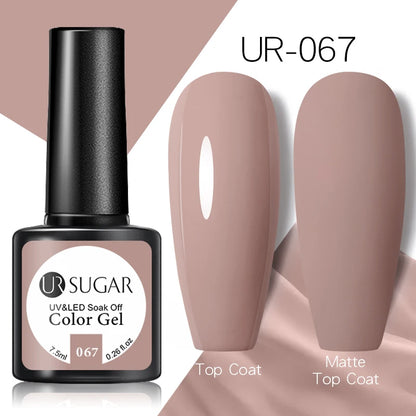 UR SUGAR 7.5ml Champagne Silver Reflective Glitter Gel Nail Polish Laser Sparkling Hybird Soak Off Nail Art UV LED Varnishes