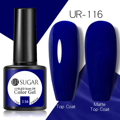 UR SUGAR 7.5ml Champagne Silver Reflective Glitter Gel Nail Polish Laser Sparkling Hybird Soak Off Nail Art UV LED Varnishes