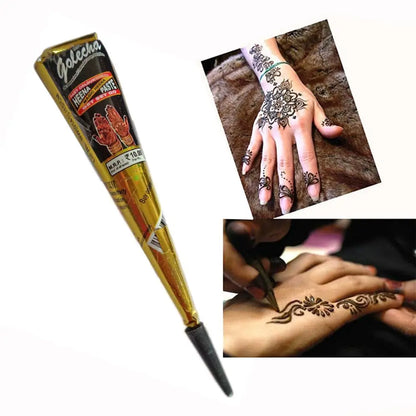 Black Henna Body Paint Arts Temporary Flash Tattoo Paste Cones Sexy Tattoo Indian Wedding Paint For Tattoo Supplies Wholsale