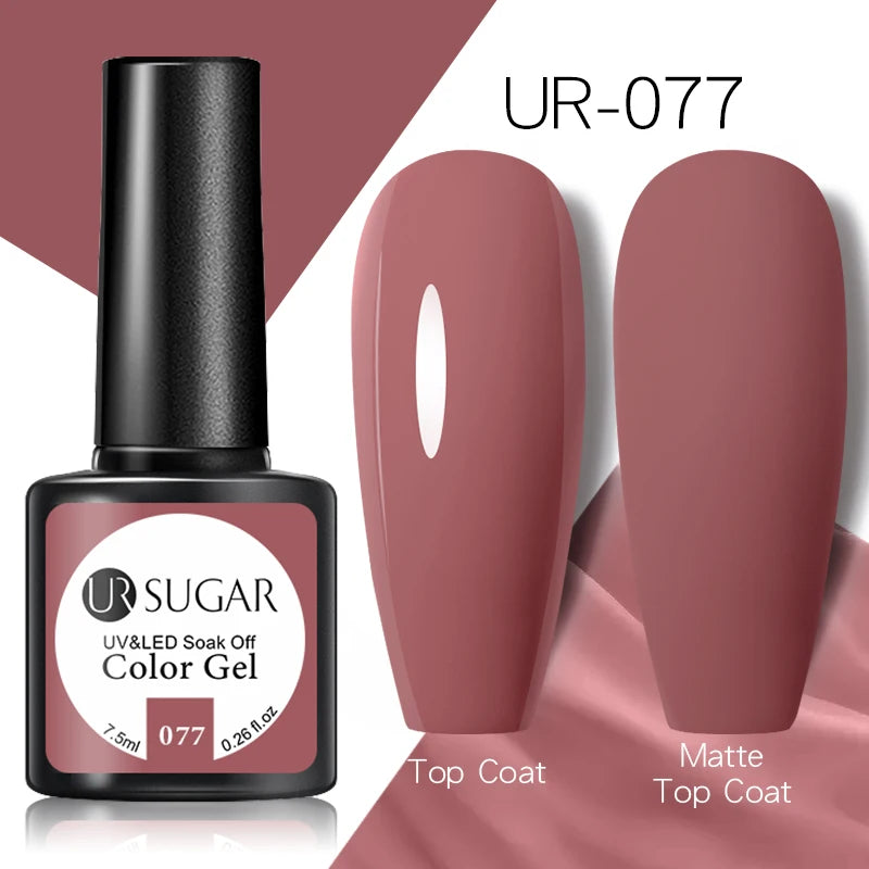 UR SUGAR 7.5ml Champagne Silver Reflective Glitter Gel Nail Polish Laser Sparkling Hybird Soak Off Nail Art UV LED Varnishes