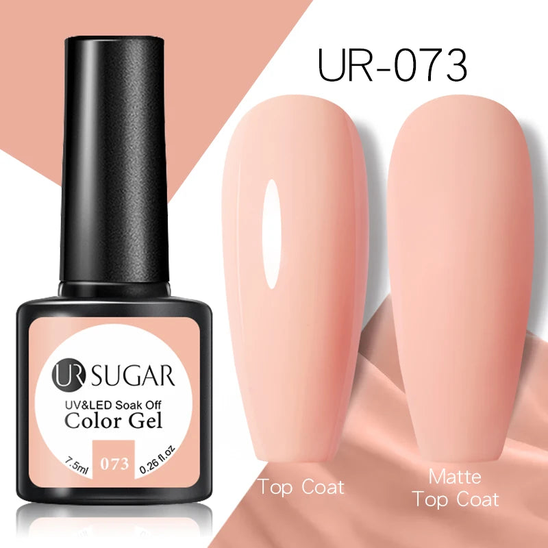 UR SUGAR 7.5ml Champagne Silver Reflective Glitter Gel Nail Polish Laser Sparkling Hybird Soak Off Nail Art UV LED Varnishes