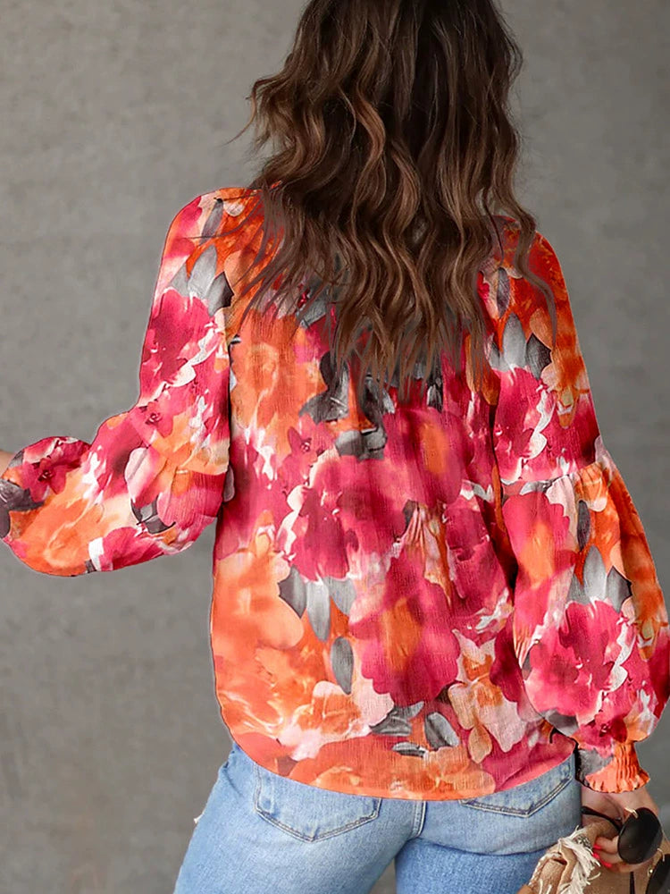 V Neck Long Sleeves Fashion Loose Cool Casual Wind Pullover