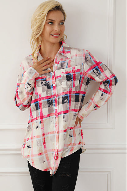 Plaid Button Up Long Sleeve Shirt