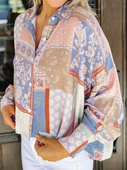 Printed Long Sleeve Shirt