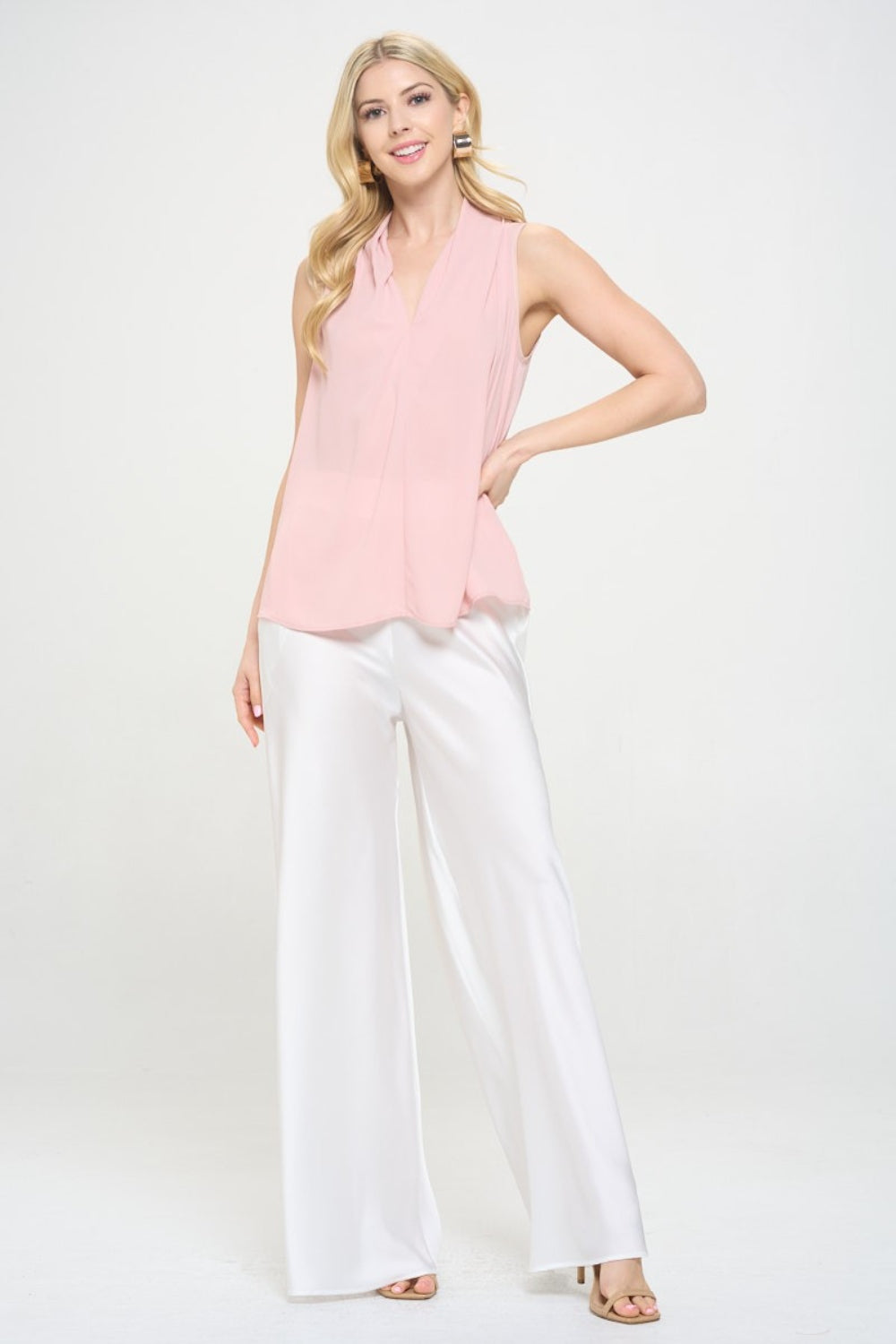 RENEE C V-Neck Sleeveless Top