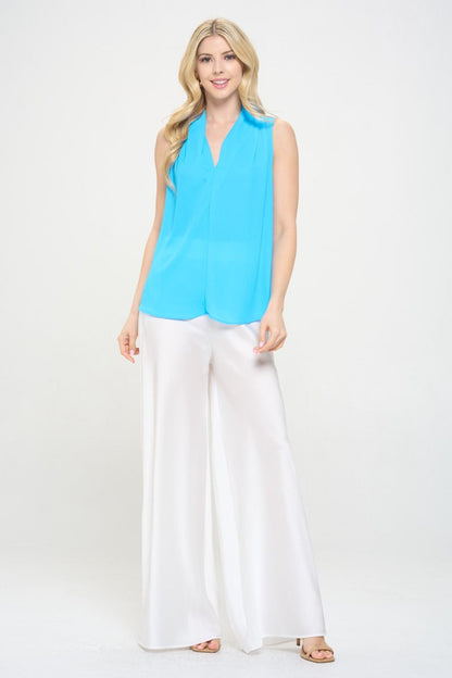 RENEE C V-Neck Sleeveless Top