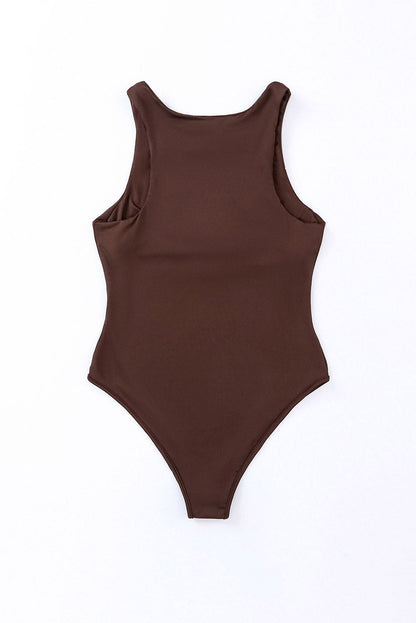 Round Neck Sleeveless Bodysuit