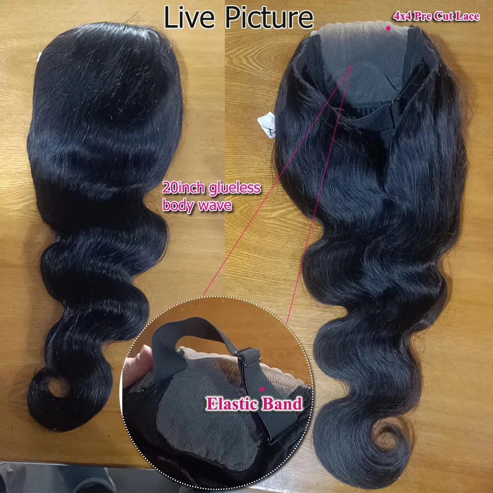 Body Wave Wear And Go Glueless Bob Wigs For Women Ready To Go Human Hair Wigs 4x4 Lace Closure Wig Human Hair Natural Wavy
