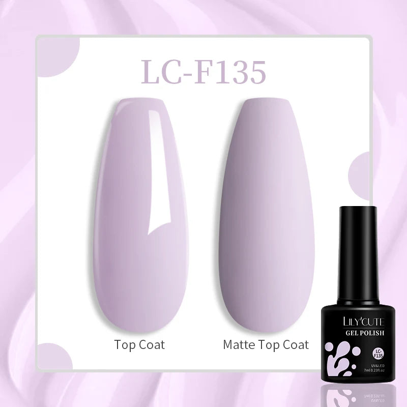 LILYCUTE Nude Glitter Color Sparkling Gel Nail Polish Spring Long Lasting For Manicure Soak Off Nail Base Top Coat Gel Varnish