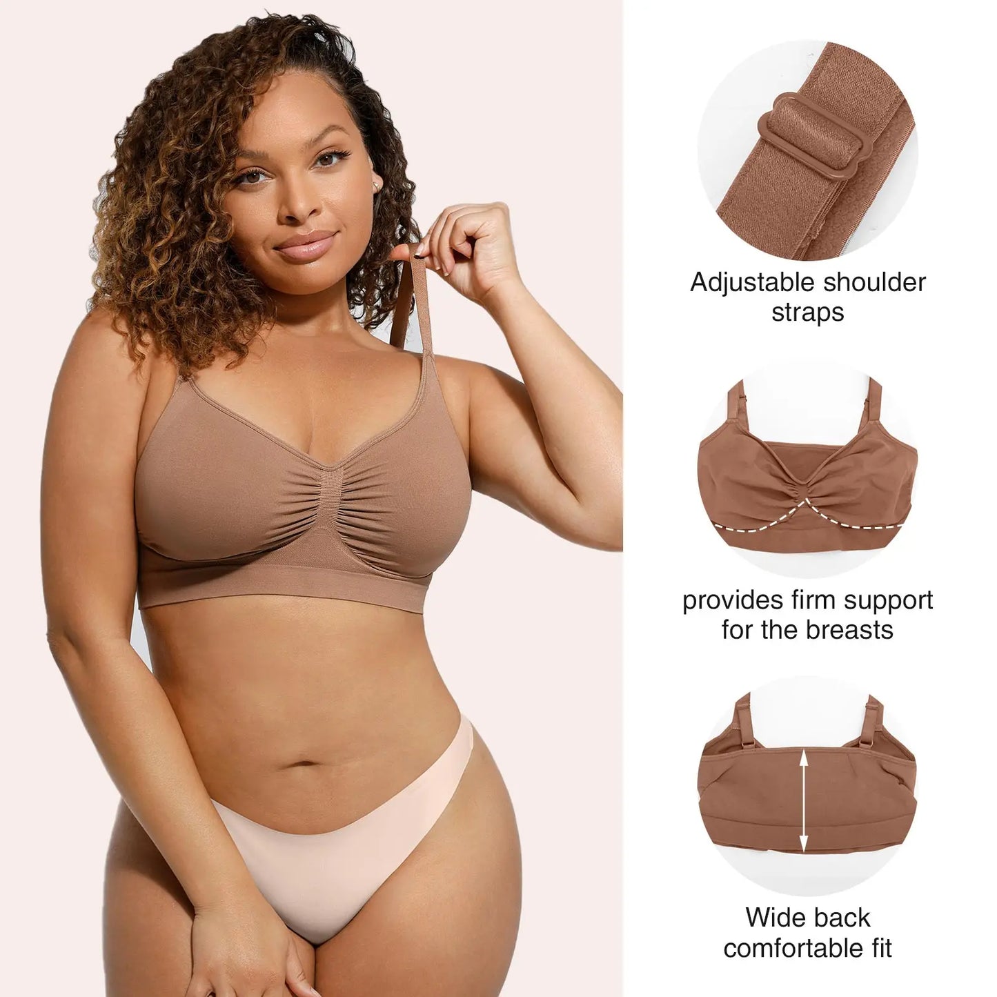 Premium ComfortLift Wireless Support Bra