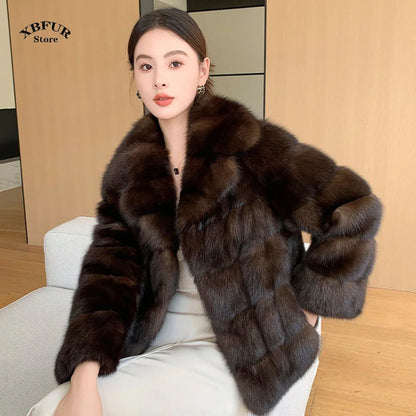 2024 Winter Outerwears Fashion Faux Fur Coat Long Fur Coat Women Thick Warm Outerwear Furs Women Fluffy Faux Fur Jacket Female