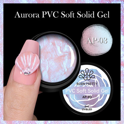 BORN PRETTY 5ml Super Sparkle Painting Gel Nail Polish Platinum Silver Gold Rose Glitter Graffiti Stripe Pull Line Nail UV Gel