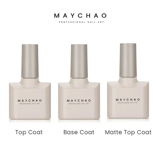 MAYCHAO Nail Gel Polish No Wipe Top Coat Base Coat Primer UV LED 12ml Enhancer Varnish Soak Off Semi Permanent Nail Art Varnish