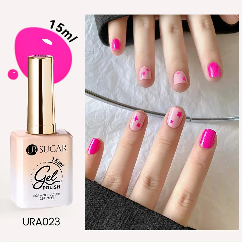 UR SUGAR 15ml Cafe Brown Series Color Gel  Autumn Colors Gel Varnishes All For Nails Soak Off UV LED Semi Permanent Nail Art