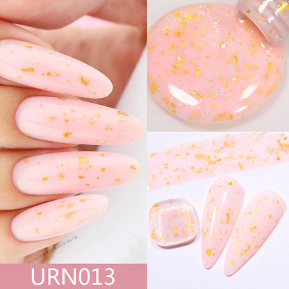 UR SUGAR 7ml Aurora Rubber Base Gel Nail Polish Sparking Glitter Chrome Semi Permanent Soak Off UV LED Nail Art Supplies Vernis