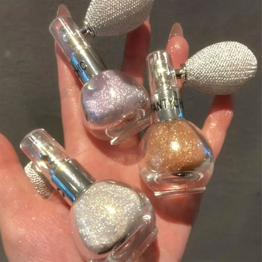 Glitter Spray Highlighter Powder Diamond High Gloss Air Bag Powder Fragrance Shiny High Light Glitter Face Body Makeup Cosmetics